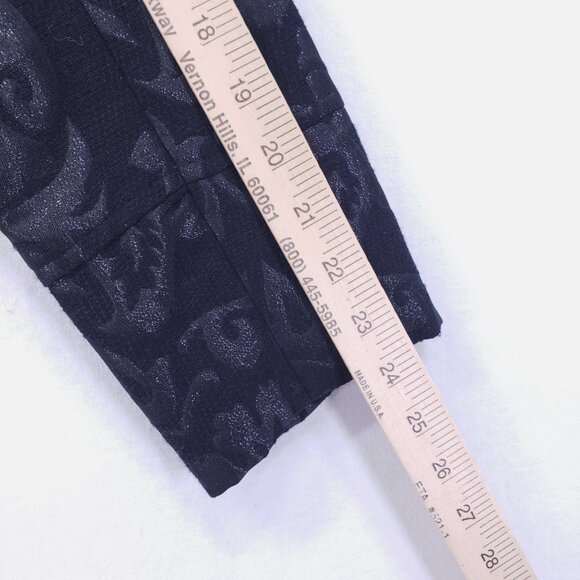 Insight New York Black Military Styled Jacquard Wool Blend Coat Size 10 Gothic - Picture 8 of 16